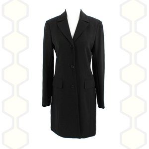BCBG MaxAzria Essentials Long Coat Black 2